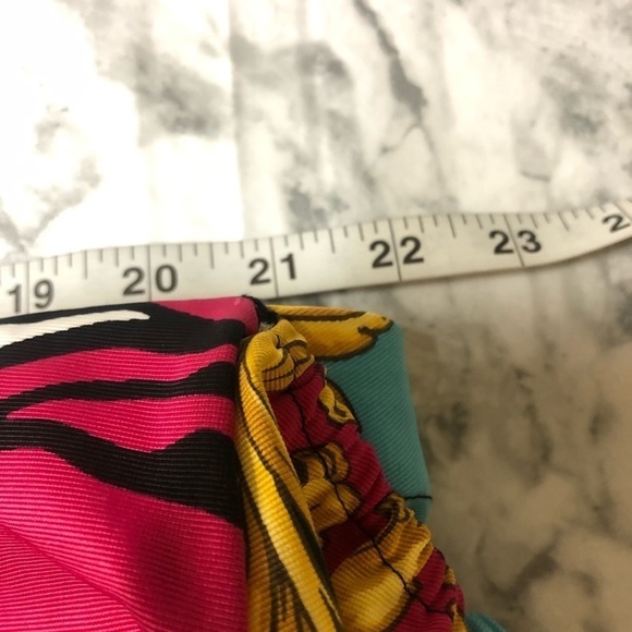 NY&CO Flounce Ruffle Bust Off Shoulder Crop Top Bright Print Size XXL NWT - Picture 4 of 5